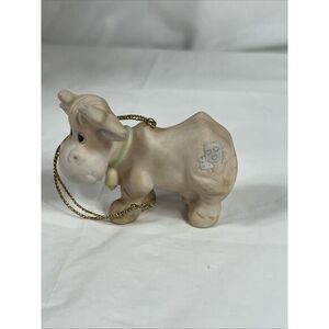 1982 Enesco Precious Moments Bisque‎ Cow Bull 3x 2.5" Nativity E5638 Replacement
